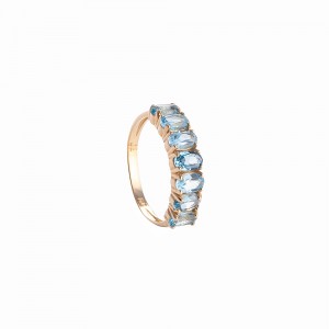 Δακτυλίδι σειρέ  blue topaz